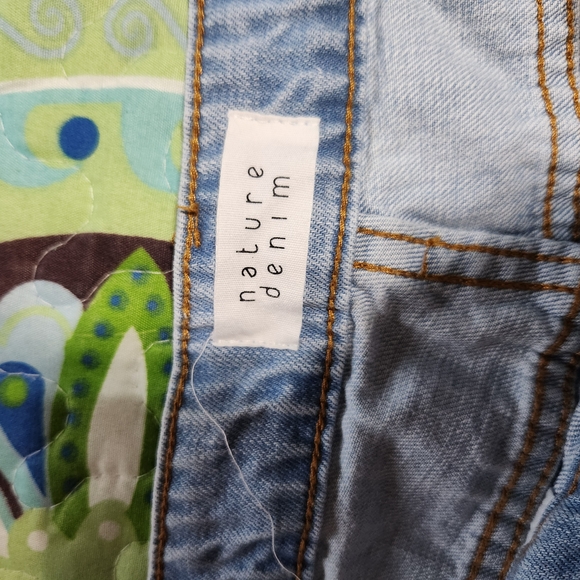 Light Blue Distressed Jean Shorts - Picture 4 of 7